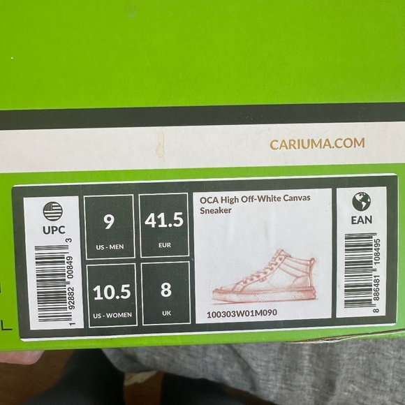 Brand new Cariuma Off-White High Top Canvas Sneaker - Picture 2 of 7